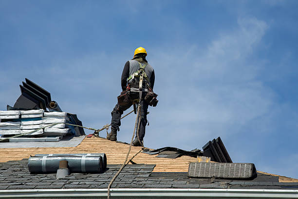 Professional Roofing technician working in Southport, CT
